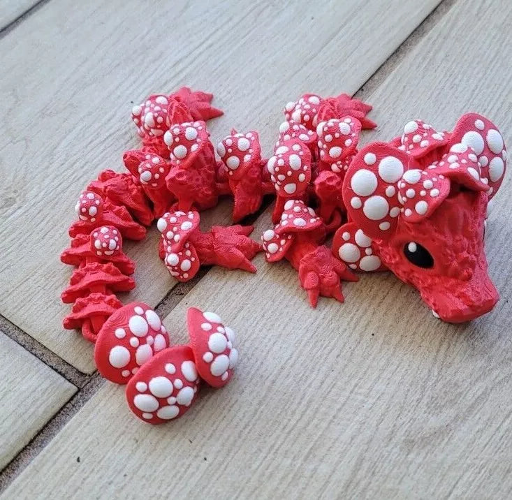 Articulated Mushroom Dragon - MR SOFT ART STORE