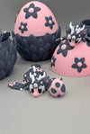 3D Printed Dragon Egg with Mini Articulating Flower Dragon & Egg - MR SOFT ART STORE