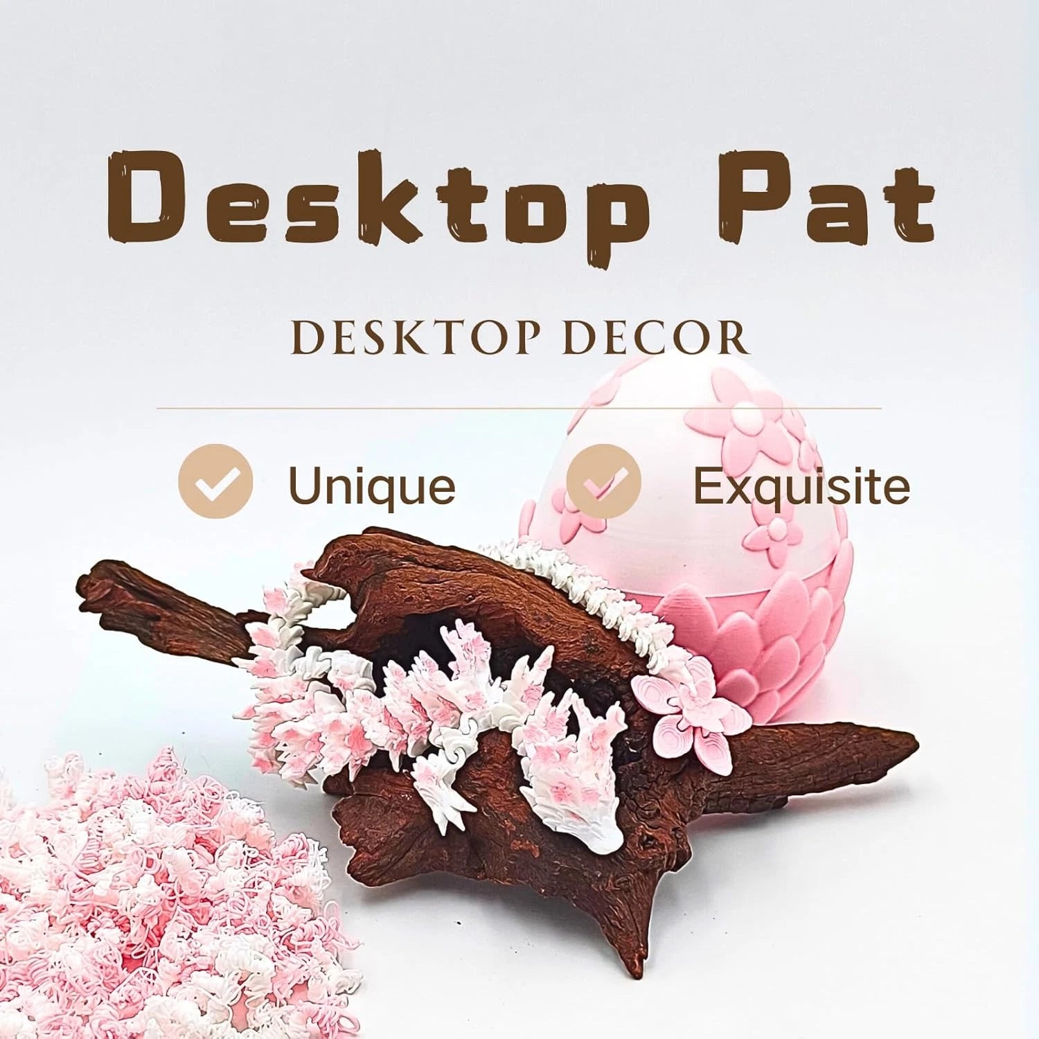 3D Printed Sakura Dragon & Dragon Egg – 11.8 Inch Realistic Articulated Dragon - MR SOFT ART STORE