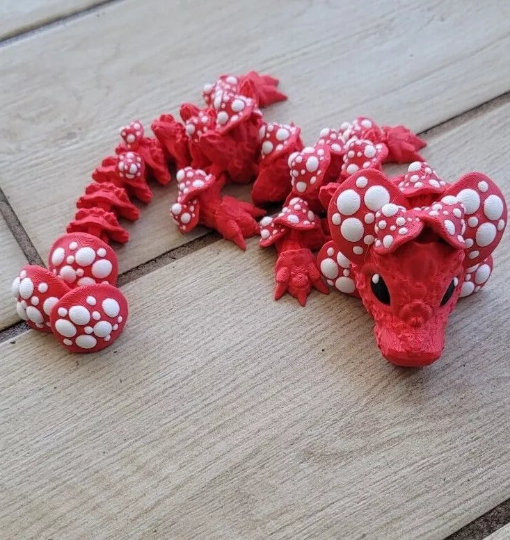 Articulated Mushroom Dragon - MR SOFT ART STORE