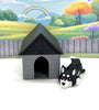 Adorable 3D Printed Husky Puppy & Dog House Toy Set - Perfect Pet Lover Gift! 3.5" Articulated Husky Dog Toy - MR SOFT ART STORE